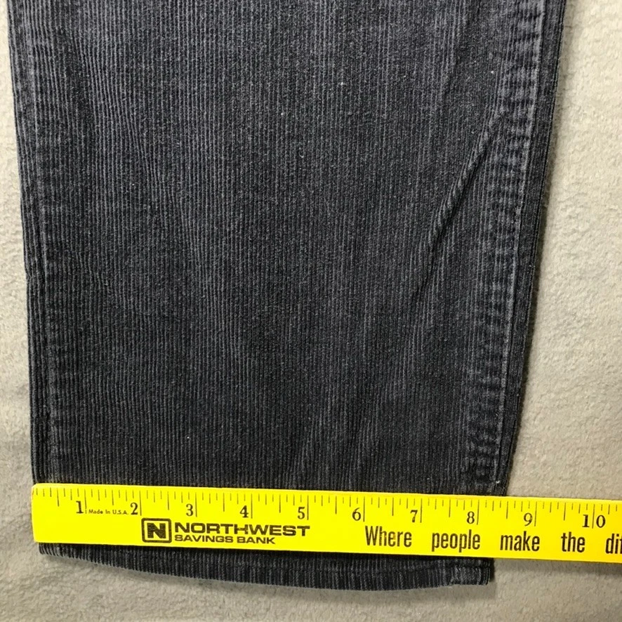 Calça de veludo masculina vintage anos 80 LEE Riders 36X34 azul feita nos EUA hipster grunge - Imagem 3 de 4