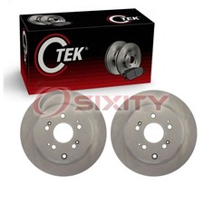 2 pc Centric Rear Disc Brake Rotors for 2011-2017 Honda Odyssey Braking Tire jg