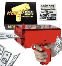 Red Money Gun Shooter Night Clubs Music Videos Movies Party Fun Prop