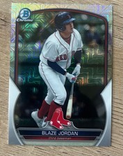 2023 Bowman Chrome Prospects Mojo Refractor Blaze Jordan #BCP-167 Boston Red Sox