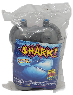 #ad Wendy#x27;s Kids Meal Toy 1996 Shark Water Bottle $14.99