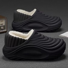 Women's Warm Plush Waterproof Indoor Slippers Non-Slip Thick Bottom