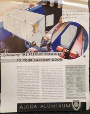1934 Alcoa Aluminum Original Magazine Ad Print 11"x14" Vintage