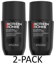 2x Biotherm HOMME Day Control 72H Deodorant Roll-On Antiperspirant,75ml 2-PACK 
