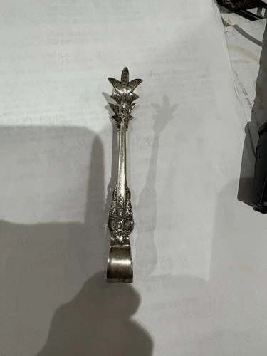 Wallace Sterling silver grande baroque Small Tong 4.5 Inch