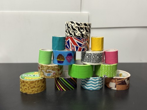 Lot of Decorative Duck Tape Rolls – Crafts / DIY – Assorted Designs