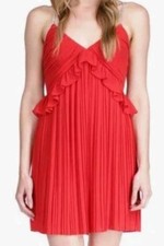 MICHAEL Michael KorsPleated Rhinestone Chain Strap Dress
