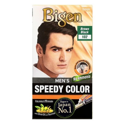 Bigen Men's Speedy Color Brown Black 102, 80gm