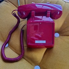 Cortelco 2500NDL-RD 250047-VBA-NDL Red Corded Desk Handset