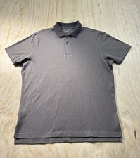 Eddie Bauer Polo Shirt Men  s Large Gray Short Sleeve Polo Outdoor L