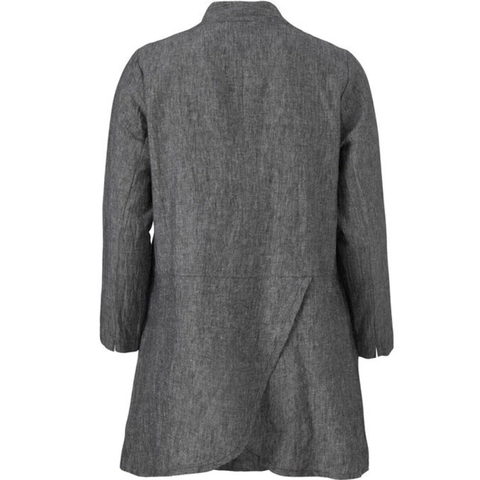 NWT MASAI Jo Jacket Herringbone Lagenlook Longline Linen Herringbone Boucle - Image 3 of 4