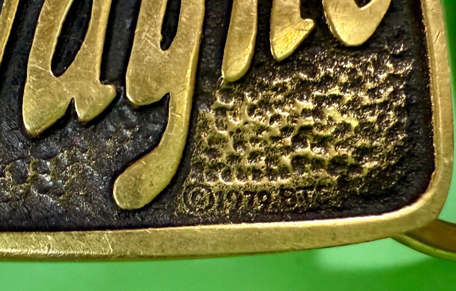 Custom Name WAYNE Solid Brass Vintage 1979 BTS Be… - image 11