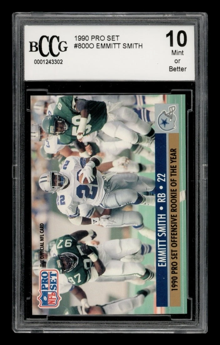 Pro Set Football Grade 10 1990 Season Sports Trading Cards