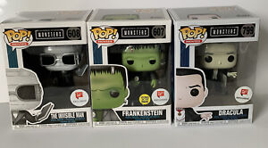 Funko Pop Universal Studios Dracula, Invisible Man, Frankenstein Walgreens Exclu 889698413831 | eBay