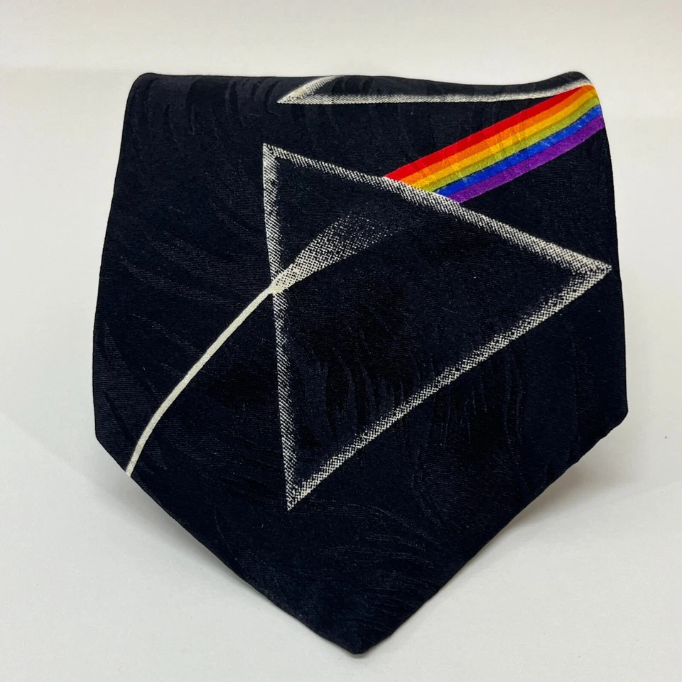 Corbata de cuello vintage 1994 Pink Floyd para hombre - lado oscuro de la luna Ralph Marlin ancha Foto 2 de 4