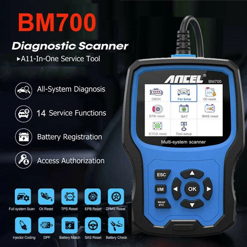 Ancel BM700 for BMW All system CBS ABS SRS Replace Battery Diagnostic Reset Tool - Bild 1 von 22