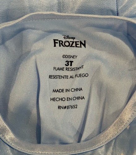 Disney Princess Frozen Elsa Blue Nightgown Sleep Gown Pajama Toddler Girl 3T NEW - Picture 13 of 18