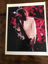 Vintage Aerosmith Stephen Tyler 8.5x11 Glossy Photo Slight Discoloration
