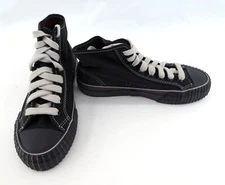 PF Flyers Shoes Center Reissue Hi Stiched Black Mismatched Womens 7/6.5