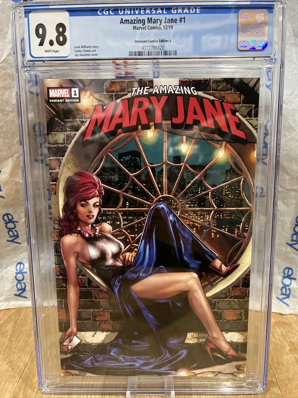 The Amazing Mary Jane #1 (2019) | Jay Anacleto Variant A Cgc 52 Comic Graded 9.8