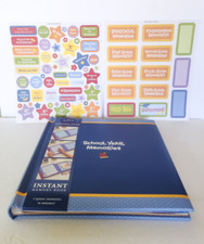 HALLMARK Instant MEMORY Scrapbook SCHOOL YEAR Red 20 Pages MEMORIES Stickers