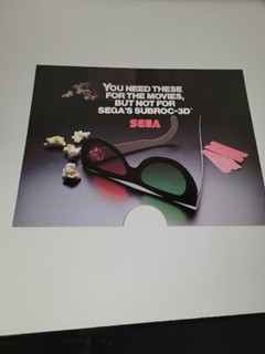 Flyer  SEGA, SUBROC 3D    Arcade Video Game advertisement original see pic