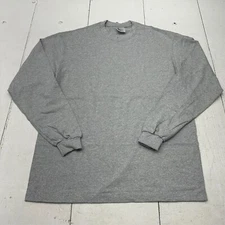 Shaka Wear Heather Grey Long Sleeve Crew Neck T Shirt Mens Tall Size XL NEW