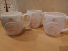 VTG Otagiri Sea Shell Mug Embossed 3D Pink Seashell Mini Sand Dollar Set of 3 — photo 1