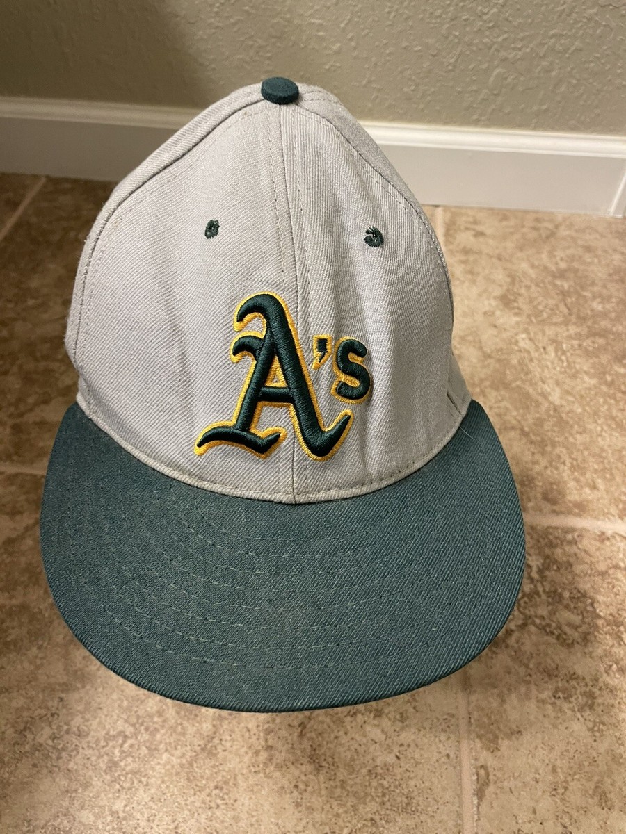 Oakland A's Athletics New Era Fitted Hat Cap Sz 7 3/8 - H4