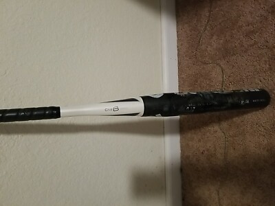 Batte de softball DeMarini 2008 acier blanc simple paroi noire 28 oz 34