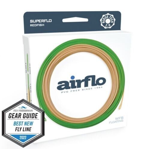 NEW AIRFLO SUPERFLO RIDGE 2.0 GULF REDFISH TAPER WF-9-F #9 WT FLOATING FLY LINE