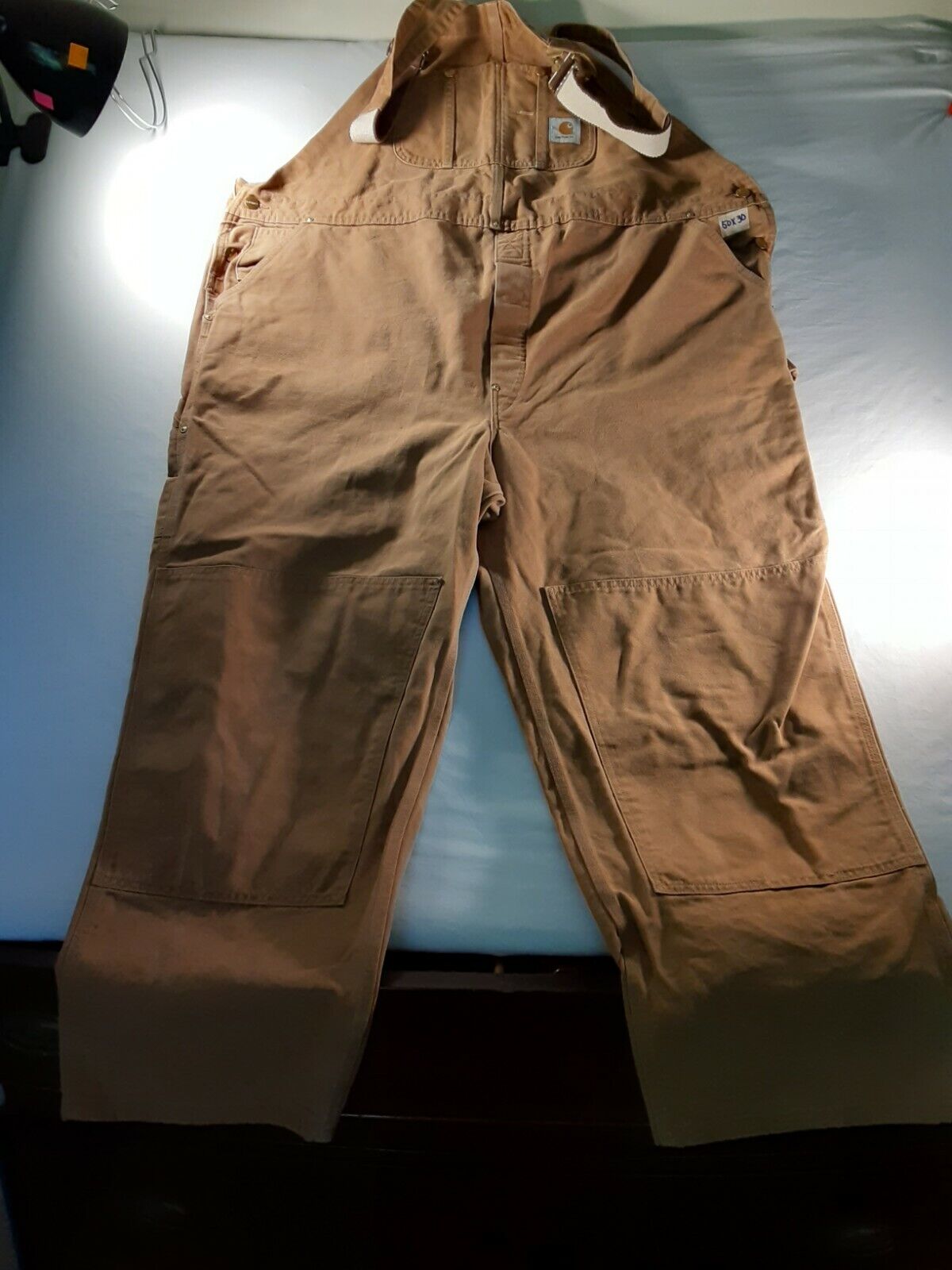 carhartt Raleigh Mall tan Max 87% OFF 50x30 overalls
