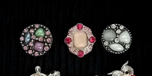 Quality Crystal Snap Jewelry Charm Button, Jewelry Supply, Interchangeable, Gift - Afbeelding 1 van 13