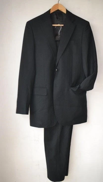 Costume Noir complet 2 pcs veste pantalon pour homme IZAC