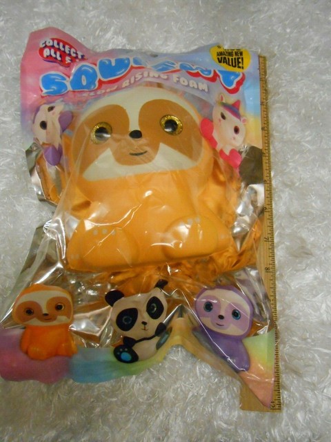 Big Slow Rising Foam Kids Squishy Toy Stress Relief Animal Fun W/ Glass Eyes for sale online | eBay
