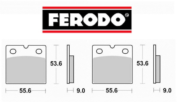 BremsbeläGe Paar Bremse Ferodo Vorne Bmw R 100 Tic 1000 1980 1981 1982 1983-image