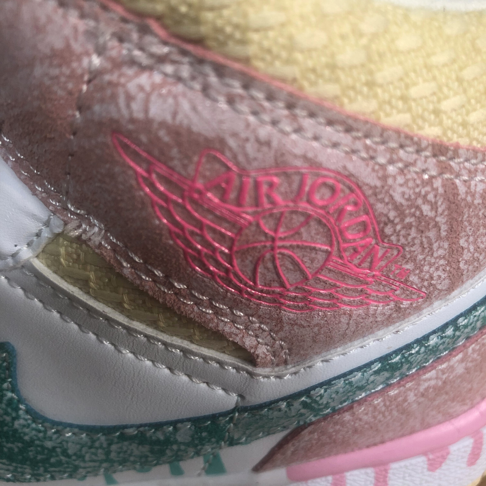 Nike DD1666100 Air Jordan 1 MID SE Paint Drip White… Gem