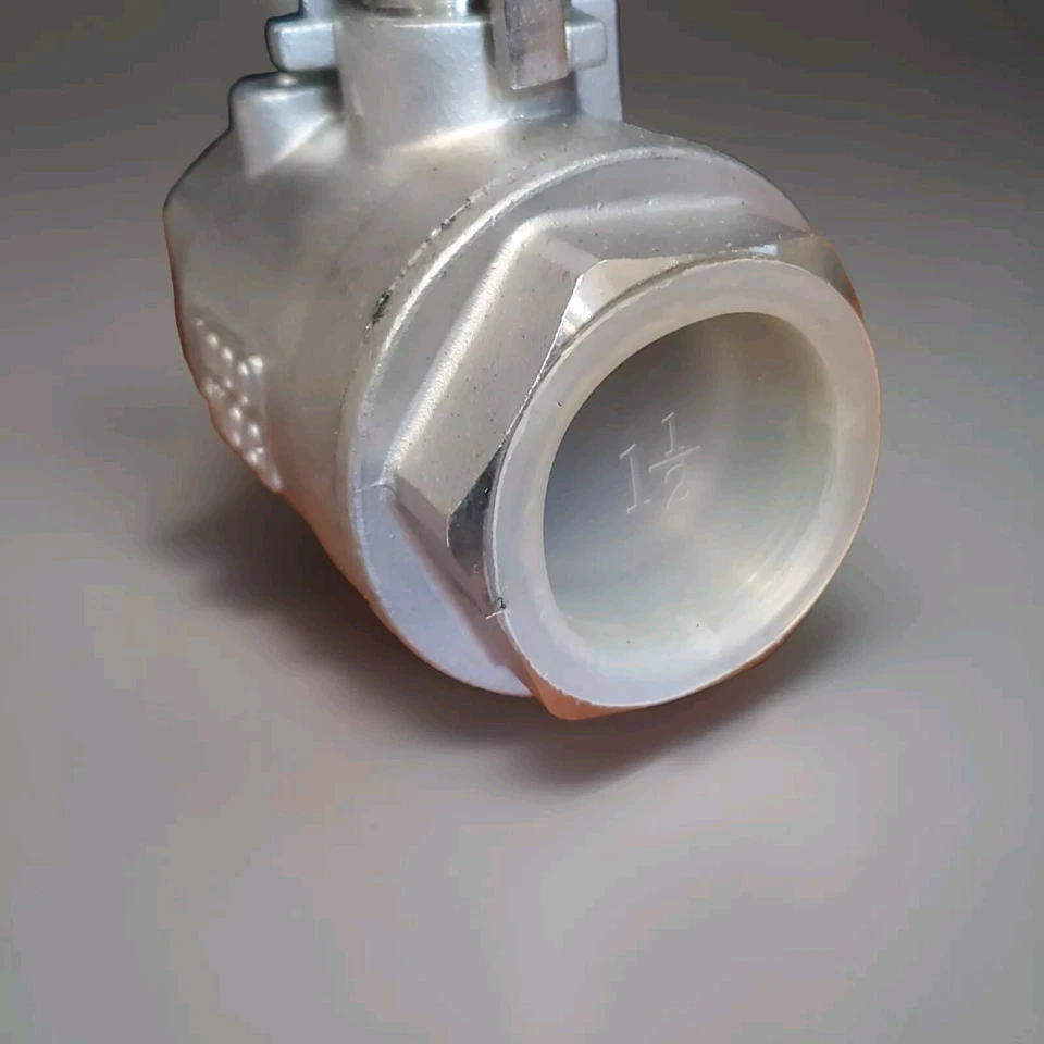 1-1/2" Ball Valve 1000 WOG CF8M Stainless Steel Female NPT Threaded FPT - Image 3 of 4