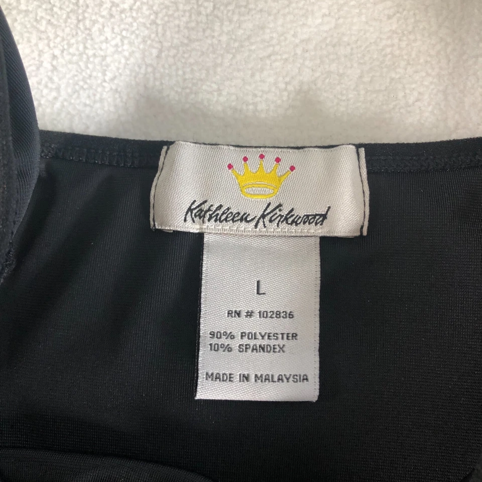 Regata Kathleen Kirkwood Feminina Tamanho G Veludo Preto Sem Mangas Elásticas Nova Sem etiquetas - Imagem 4 de 4