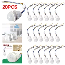 PIR Infrared Motion Sensor Detector Smart Switch 110V220V Lamp Switch Auto 20Pcs