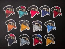 MLB Stickers Baseball Sports Team Skull Bandana Logos Vinyl Major League