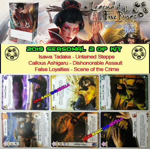 LEGEND OF THE FIVE RINGS L5R LCG - 2019 SEASONAL TWO - 6 promo card ...