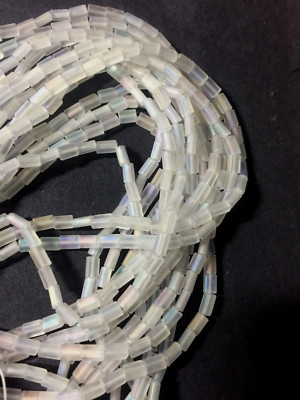 Czech Rectangle Seed Beads 3mm x 5mm 40''