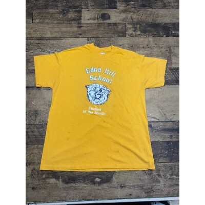 Stedman Eden High School Vintage School T-Shirt Student of the Month Graphic XL