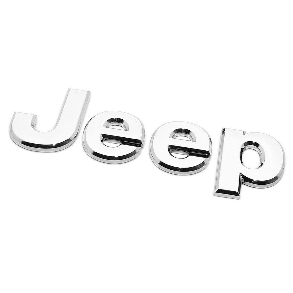 2005-2017 OEM MOPAR HOOD OR LIFTGATE Chrome JEEP EMBLEM NAMEPLATE 68211296AA - Изображение 3 из 4