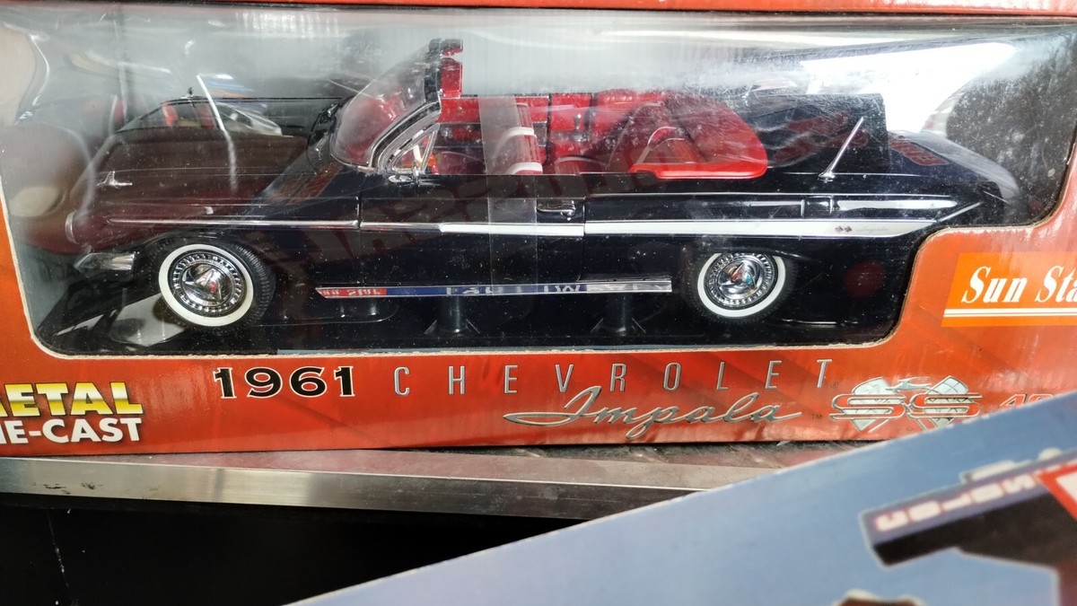 Sunstar 1961 Chevy IMPALA BLACK -1:18 SCALE DIE CAST model