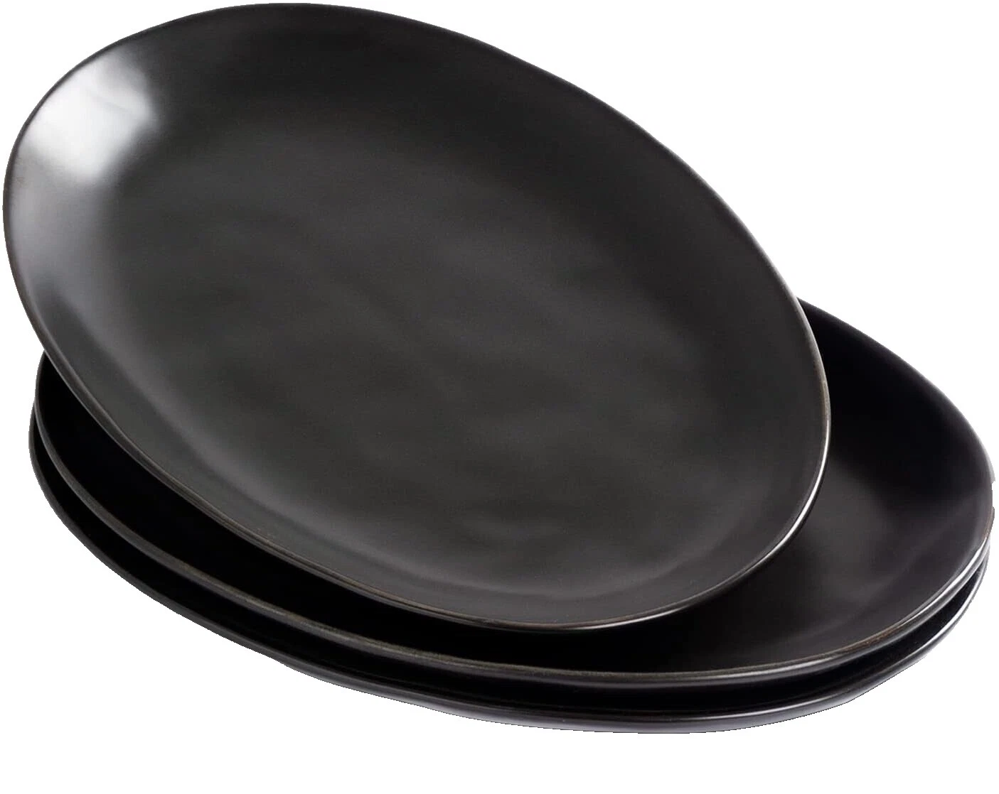 Platos de porcelana Negro