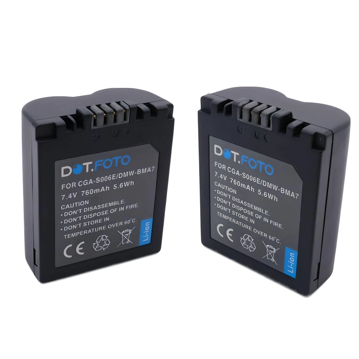 Batteria Sostitutiva Per Panasonic Lumix DMC-FZ8 - Li-Ion 7,2V 600mAh, Compatibile Al 100% - 4