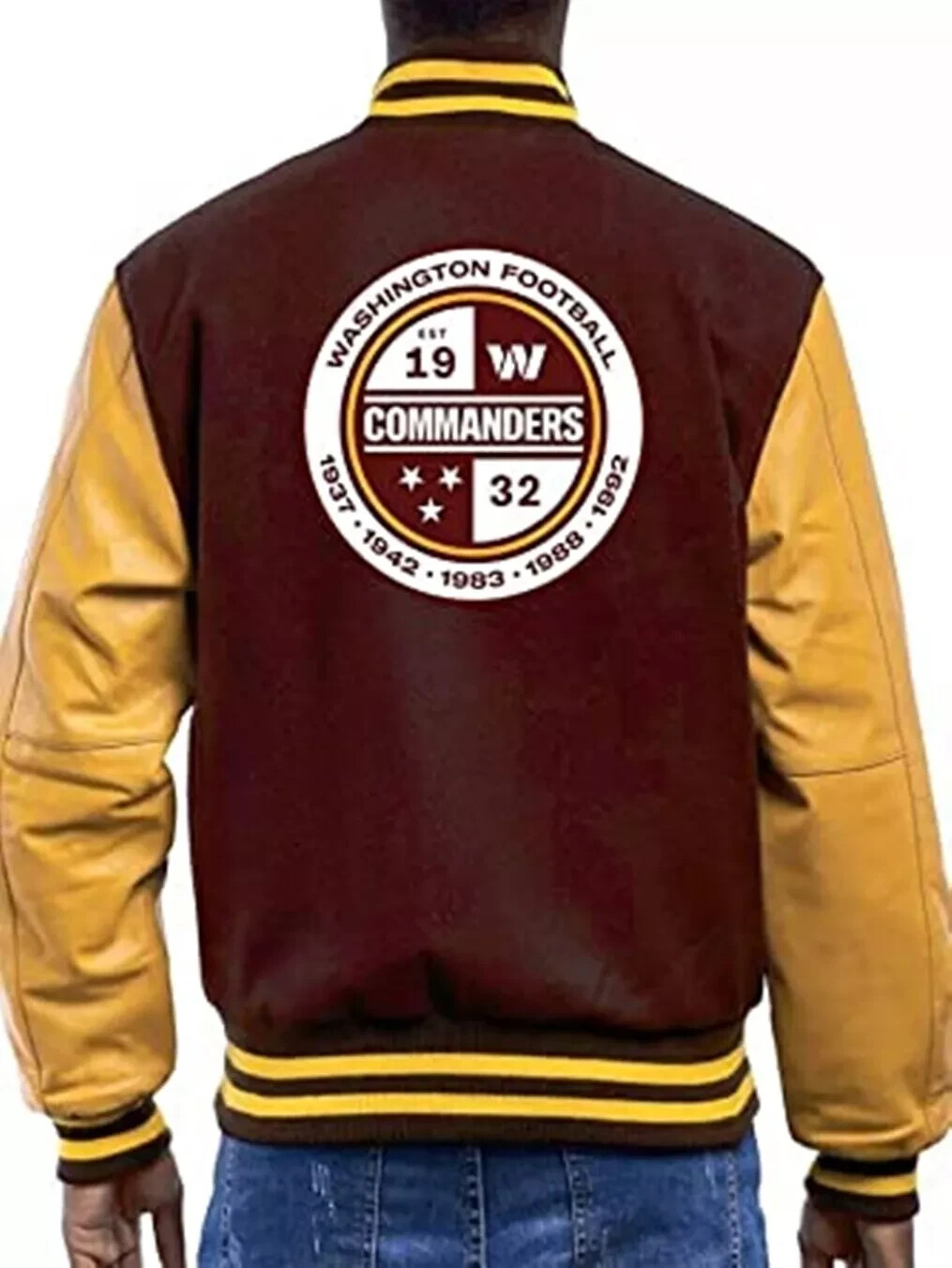 Giacca Bomber Giacca Football Americano Vintage Uomo BRANDBLACK