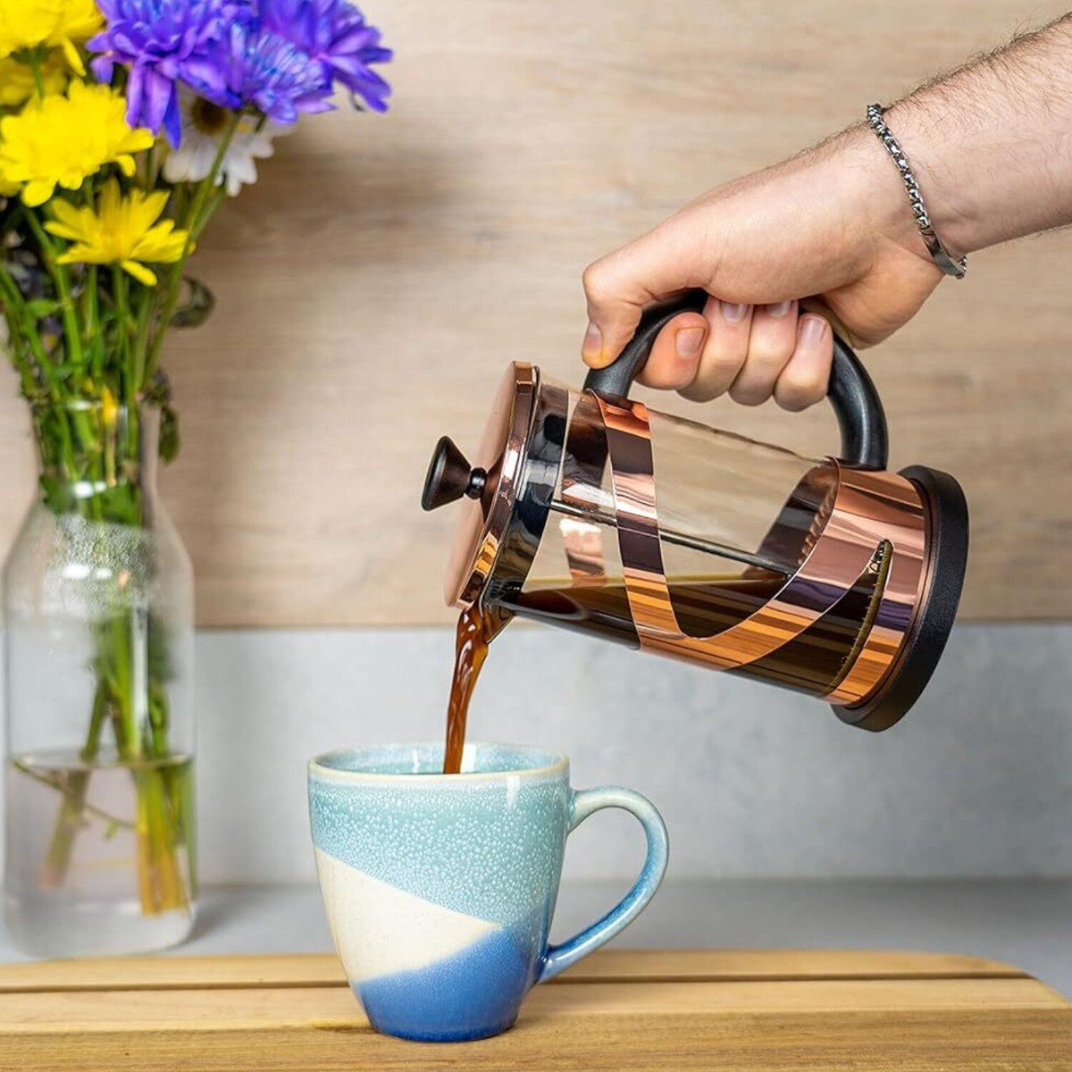 Classico Cafetiere 800ml Cup French Press Coffee Maker Copper